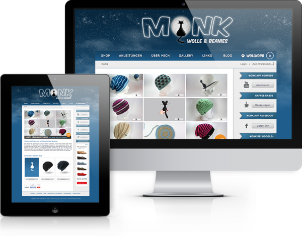 Monk Wolle & Beanies Website